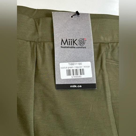 New TIBBY HIGH WAISTED STRAIGHT LEG PANT in Cactus Green Size XL - Picture 3 of 6